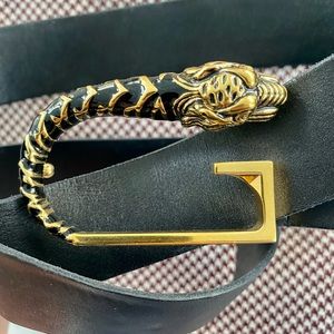 GUCCI lions head men’s belt